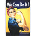 We Can Do It! Ephemera Refrigerator Magnet Fridge Magnet 