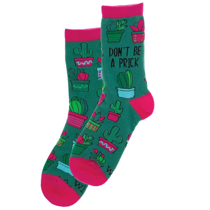 Wit! Crew Socks Dont Be A Prick Socks 