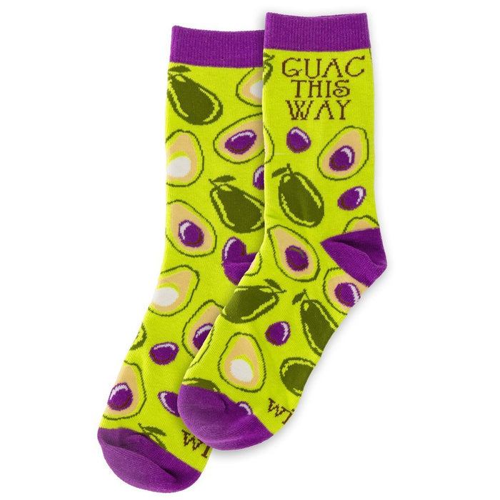 Wit! Crew Socks Guac this Way Socks 