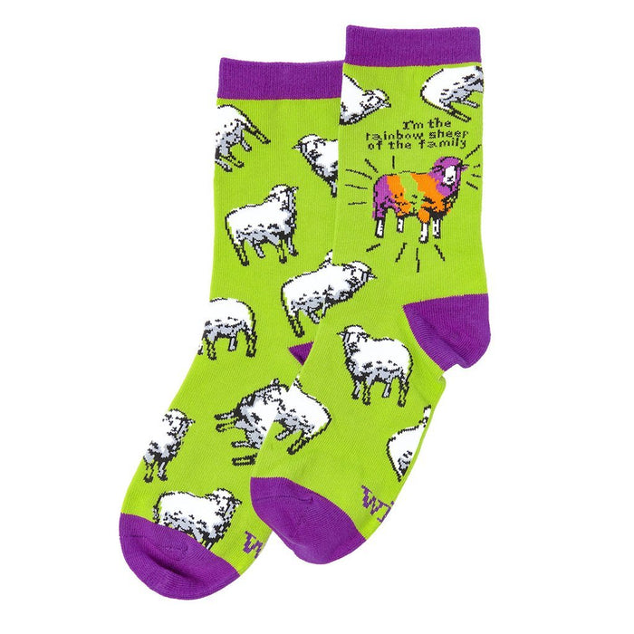 Wit! Crew Socks Im The Rainbow Sheep Of The Family Socks 