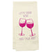 Wit! Tea Towel Let's Drink Wine And Talk Shit Dish Towel 