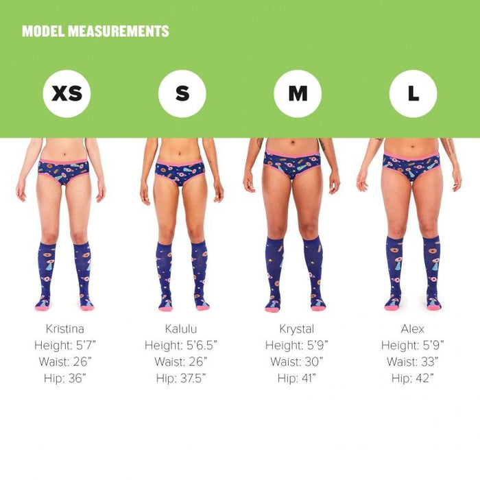 Women's Mid-Rise Bikini Underwear Glazed Galaxy Underwear 