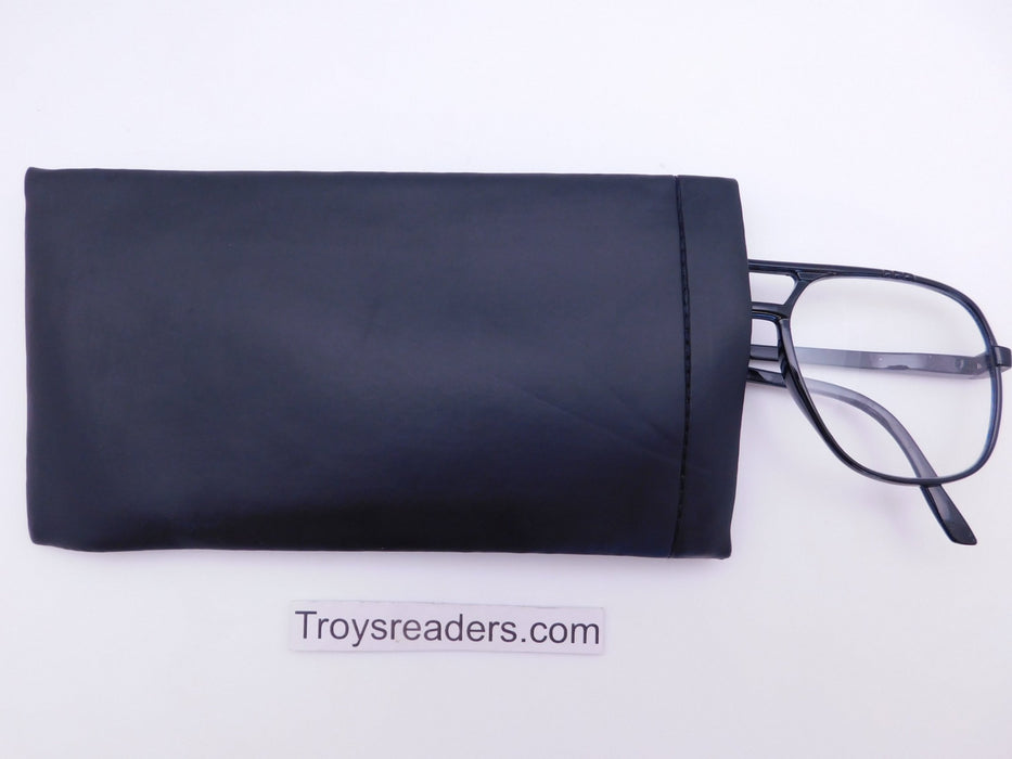 XL Black Faux Leather Squeeze Top Case Cases 