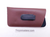 XL Faux Leather Glasses Sleeve/Pouch with Belt Clip in Three Colors Cases Light Brown 