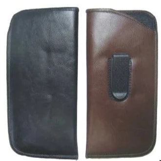 XL Leatherette Sleeve with Clip Eyewear Cases Black 