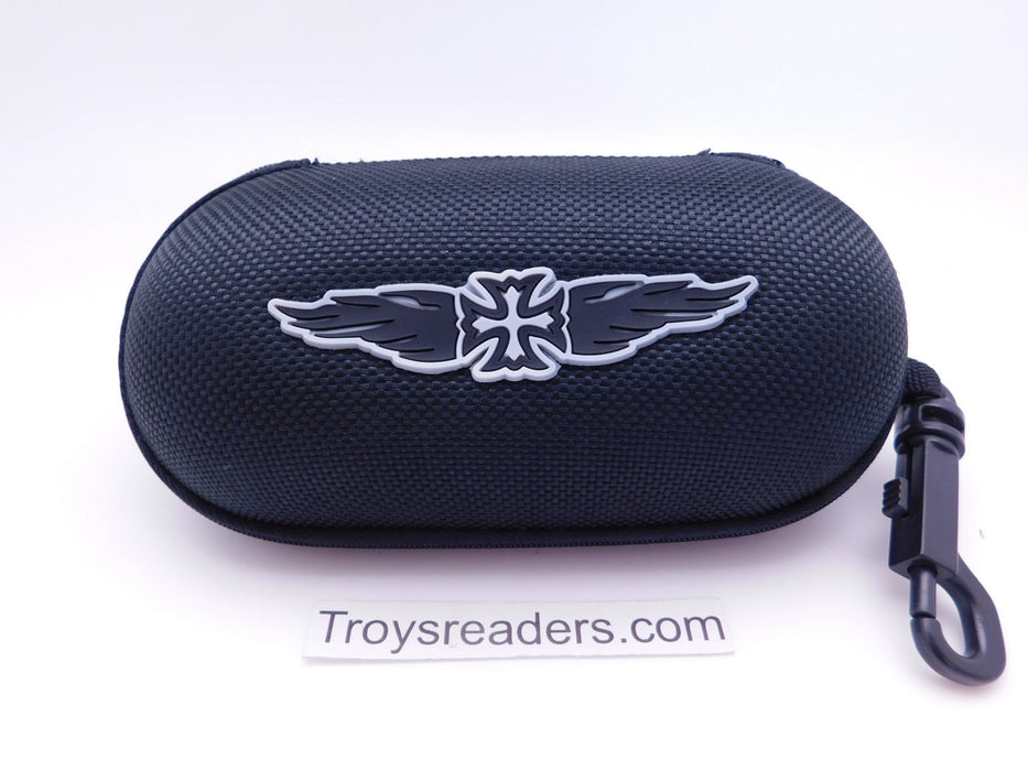 XL Nylon Zipper Hard Case Biker Logo in Five Colors Cases Gray 