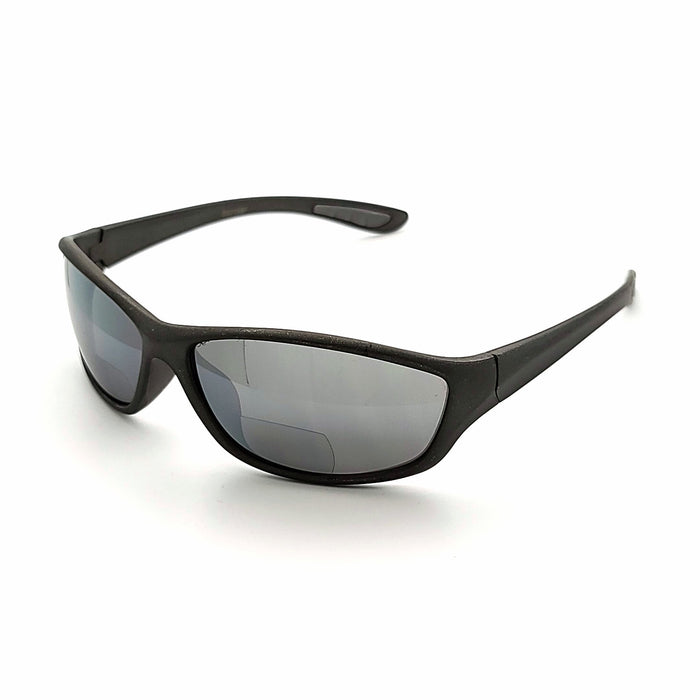 Youngblood Mirrored Lens Sport Wrap Bifocal Reading Sunglasses Bifocal Reading Sunglasses 