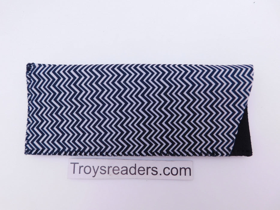 Zigzag Glasses Pouch in Eight Colors Cases Black White 
