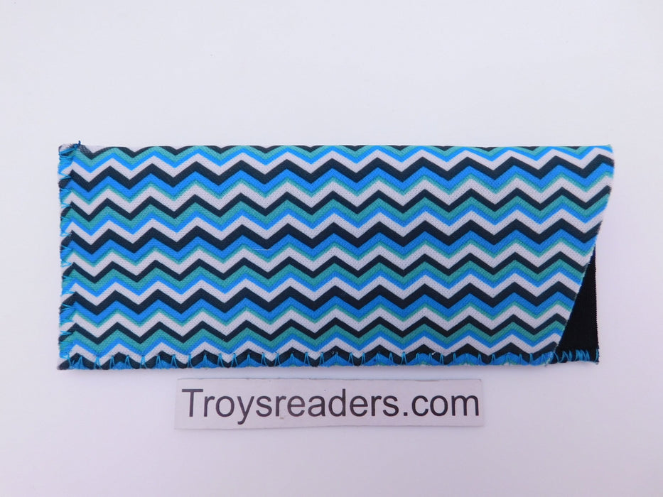 Zigzag Glasses Pouch in Eight Colors Cases Blue Green White 