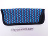 Zigzag Glasses Pouch in Eight Colors Cases Blue White Purple 